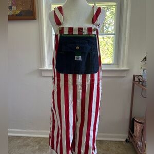 Liberty Navy and Red Overalls